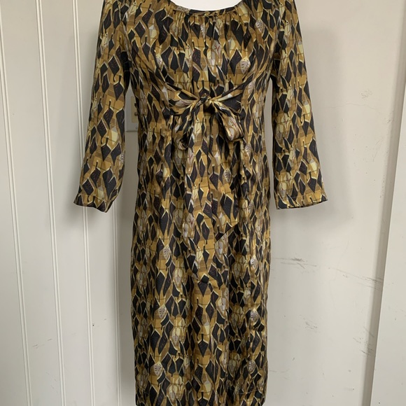 Comrags | Geometric Leaf Print Dress - Picture 3 of 6